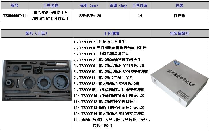 重汽变速箱维修工具19710T14件.jpg