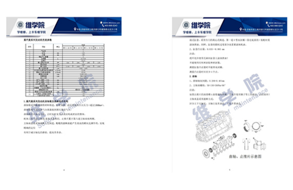 中国重汽曼系列发动机维修培训教材内容展示（二）